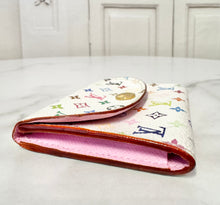 Load image into Gallery viewer, PRELOVED Louis Vuitton Takashi Murakami Multicolor Blanc Card Holder