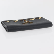 Load image into Gallery viewer, Louis Vuitton Taurillon Embellished Capucines Long Wallet Black