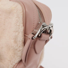 Load image into Gallery viewer, Miu Miu Pink Shearling Sequin Logo Camera Bag