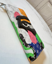 Load image into Gallery viewer, PRELOVED Louis Vuitton X Kidsuper BUNDLE Portrait Keepall Bandouliere 25 and Zippy Wallet