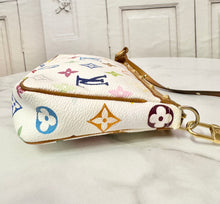 Load image into Gallery viewer, PRELOVED Louis Vuitton X Takashi Murakami Monogram Multicolor Blanc Pochette Accessories