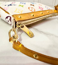 Load image into Gallery viewer, PRELOVED Louis Vuitton X Takashi Murakami Monogram Multicolor Blanc Pochette Accessories