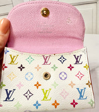 Load image into Gallery viewer, PRELOVED Louis Vuitton Takashi Murakami Multicolor Blanc Card Holder