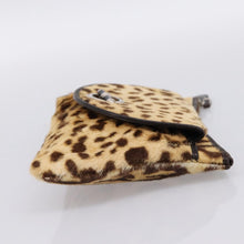 Load image into Gallery viewer, CHRISTIAN DIOR Leopard Print Calf hair Clutch