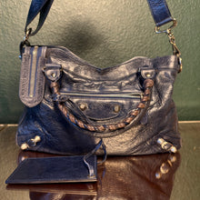 Load image into Gallery viewer, Balenciaga Town Navy Giant Silver Hardware