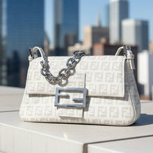 Load image into Gallery viewer, FENDI Mini Zucchino Spalmati Forever Mama Baguette