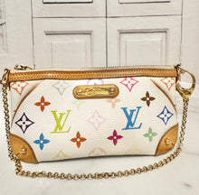 Load image into Gallery viewer, PRELOVED Louis Vuitton Takashi Murakami Monogram Multicolor Blanc Pochette Milla MM