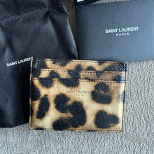 Load image into Gallery viewer, Saint Laurent Leopard Card Case
