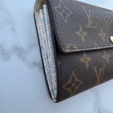 Load image into Gallery viewer, Louis Vuitton Monogram Fleuri Sarah Wallet
