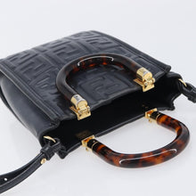 Load image into Gallery viewer, Fendi Vitello FF Embossed Mini Fendi Sunshine Shopper Tote