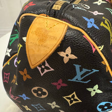 Load image into Gallery viewer, Louis Vuitton X Takashi Murakami Multicolor Noir Keepall 45 Black