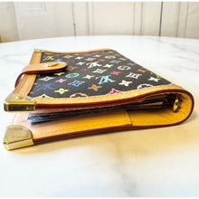 Load image into Gallery viewer, Louis Vuitton Takashi Murakami Monogram Multicolor Noir Small Ring Agenda