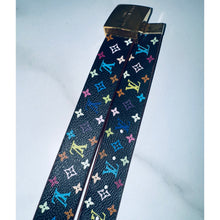 Load image into Gallery viewer, Louis Vuitton X Takashi Murakami Multicolor Noir Ceinture Belt Size 36