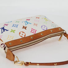 Load image into Gallery viewer, Louis Vuitton X Takashi Murakami Multicolor Blanc Pochette Accessories