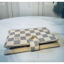 Load image into Gallery viewer, Louis Vuitton Small Ring Agenda Damier Azur