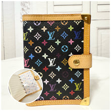 Load image into Gallery viewer, PRELOVED Louis Vuitton Takashi Murakami Monogram Multicolor Noir Small Ring Agenda