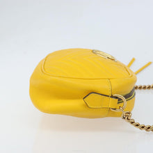 Load image into Gallery viewer, Gucci Yellow Matelasse GG Marmont Crossbody