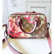 Load image into Gallery viewer, Gucci GG Supreme Monogram Blooms Bundle: Mini Boston and Compact Zip Wallet