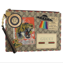 Load image into Gallery viewer, Gucci GG Supreme Monogram Courrier Embroidered UFO Pouch