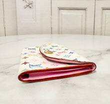 Load image into Gallery viewer, PRELOVED Louis Vuitton Takashi Murakami Multicolor Blanc Card Holder