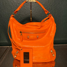 Load image into Gallery viewer, Balenciaga Day Hobo Agneau Giant Hardware Orange