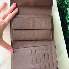 Load image into Gallery viewer, Louis Vuitton Damier Ebene Porte Tresor Etui Papiers Trifold Wallet