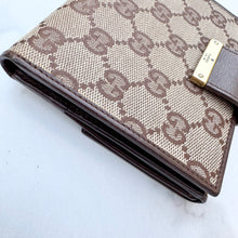 Load image into Gallery viewer, Gucci GG Monogram Canvas Compact Wallet