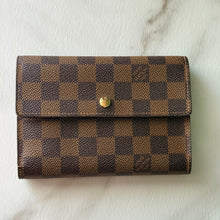Load image into Gallery viewer, Louis Vuitton Damier Ebene Porte Tresor Etui Papiers Trifold Wallet