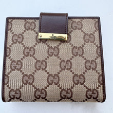 Load image into Gallery viewer, Gucci GG Monogram Canvas Compact Wallet