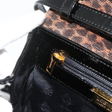 Load image into Gallery viewer, Loewe Velazquez Patent leather Leopard Top Handle Bag