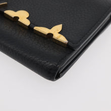 Load image into Gallery viewer, Louis Vuitton Taurillon Embellished Capucines Long Wallet Black