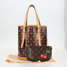 Load image into Gallery viewer, 🎁Black Friday Special🎁🍒Louis Vuitton x Takashi Monogram Cerises Cherry Bucket Bag and Pochette🍒