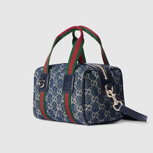 Load image into Gallery viewer, BRAND NEW Gucci GG Denim Small Boston Bag