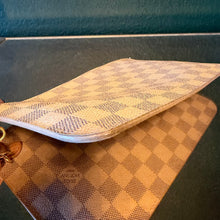 Load image into Gallery viewer, Louis Vuitton Damier Azur / Rose Ballerine Neverfull MM Pouch