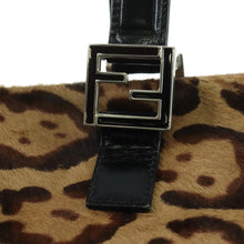 Load image into Gallery viewer, FENDI Calf Hair Leopard Print Top Handle Bag