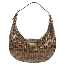 Load image into Gallery viewer, Fendi Vinyl Zucchino Croissant Hobo