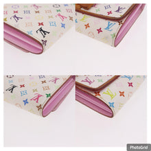 Load image into Gallery viewer, Louis Vuitton X Takashi Murakami Monogram Multicolor Blanc Sarah Noeud Wallet