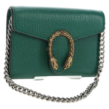 Load image into Gallery viewer, Gucci GG Calfskin Emerald Dionysus Mini Chain Wallet