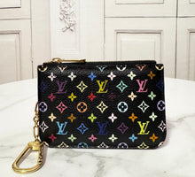 Load image into Gallery viewer, PRELOVED Louis Vuitton Takashi Murakami Multicolor Noir Pochette Cles