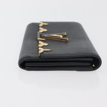 Load image into Gallery viewer, Louis Vuitton Taurillon Embellished Capucines Long Wallet Black