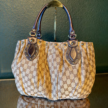 Load image into Gallery viewer, Gucci Brown GG Canvas Pelham Tote