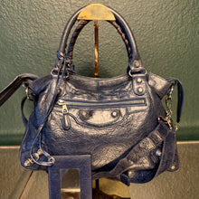 Load image into Gallery viewer, Balenciaga Town Navy Giant Silver Hardware