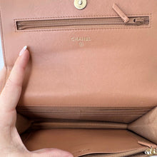 Load image into Gallery viewer, CHANEL Chanel 19 Wallet On Chain WOC Caramel