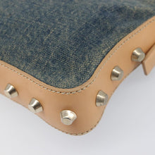 Load image into Gallery viewer, FENDI Studded Denim Baguette