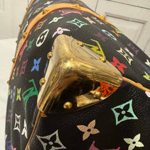 Load image into Gallery viewer, Louis Vuitton X Takashi Murakami Multicolor Noir Keepall 45 Black