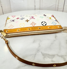Load image into Gallery viewer, PRELOVED Louis Vuitton X Takashi Murakami Monogram Multicolor Blanc Pochette Accessories