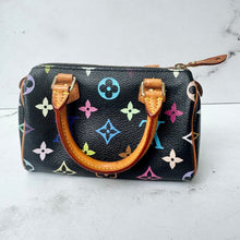 Load image into Gallery viewer, Louis Vuitton X Takashi Murakami Multicolor Noir Monogram Mini Speedy