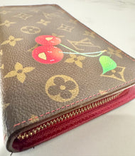 Load image into Gallery viewer, ✨💐Mother’s Day Markdown💐✨ PRELOVED Louis Vuitton X Takashi Murakami Monogram Cerises Zippy Wallet and Cerises Coin Purse Bundle