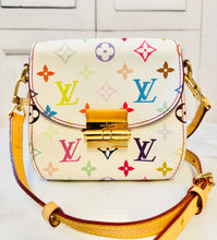 Load image into Gallery viewer, PRELOVED Louis Vuitton Takashi Murakami Monogram Multicolor Blanc Heartbreaker