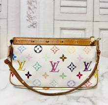 Load image into Gallery viewer, PRELOVED Louis Vuitton X Takashi Murakami Monogram Multicolor Blanc Pochette Accessories